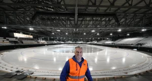 Canadian ice master creates Olympic history with first-ever indoor temporary speedskating rink
